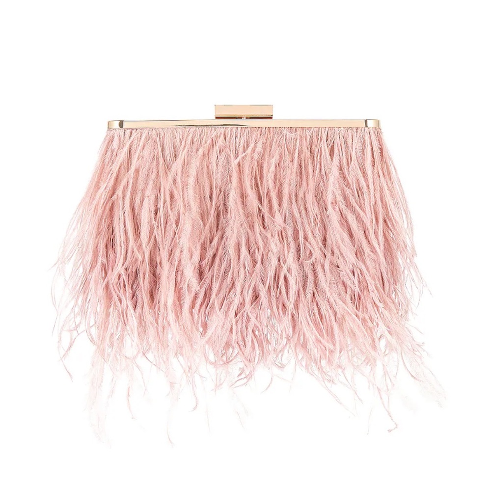 Olga Estelle Feather Clutch